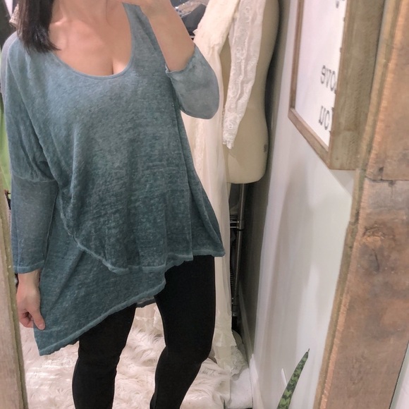 Pete & Greta tunic top linen size xsmall oversized - Picture 3 of 7